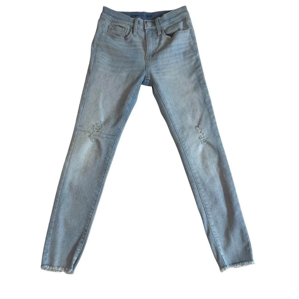 Old Navy Kids Girls‎ High Rise Rockstar Jeggings Size 12 Medium Wash Denim